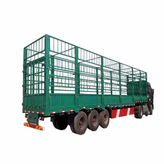 Semirremolque de pared lateral de carga de 60 toneladas y 3 ejes