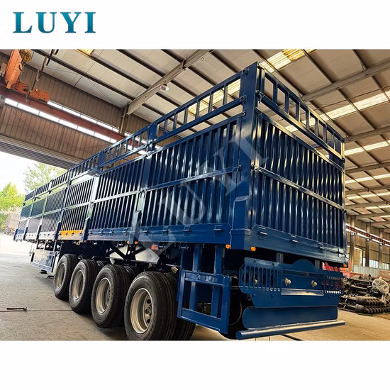 Plataforma/volquete/contenedor/esqueleto/esquelético/valla/pared lateral/Lowboy/Lowbed/volcado/plano/pared lateral/cama baja para camión remolque vehículo semirremolque