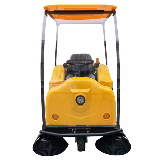 Barredora de piso compacta para limpieza de carreteras